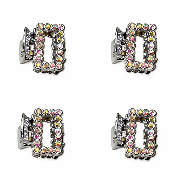 Silver_Rhinestone_Rectangular_Hair_Clip_for_Women_Pack_Of_4