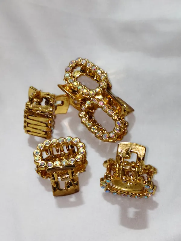 Gold_Tone_Rhinestone_Hair_Claw_Clips_Set_Pack_Of_3
