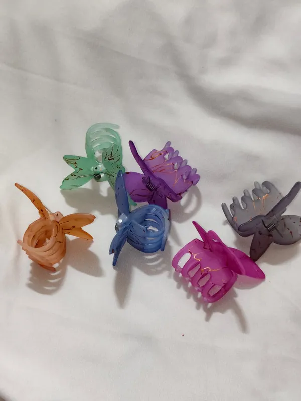 Multicolour_Butterfly_Claw_Hair_Clips_Set_Pack_Of_6