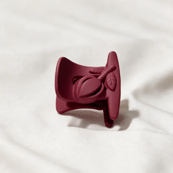 Maroon_Floral_Hair_Claw_Clip_for_Women_Pack_Of_8