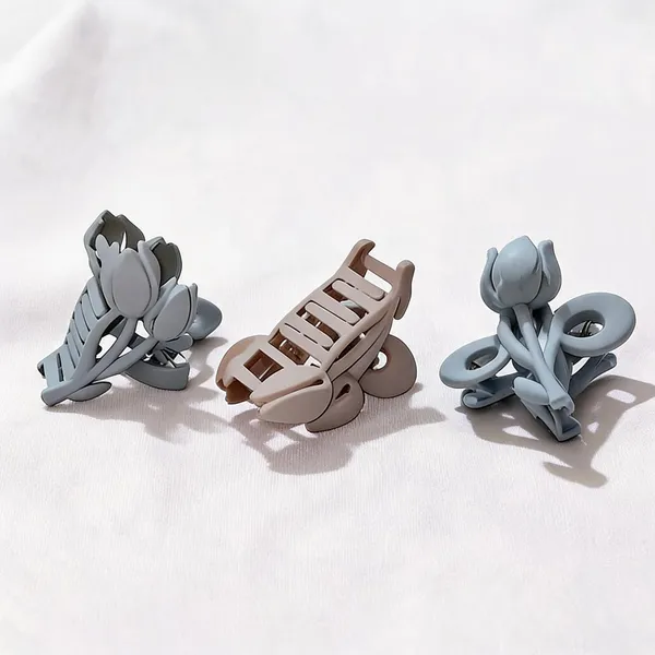 Pastel_Floral_And_Slotted_Hair_Claw_Clips_Set_Pack_Of_3