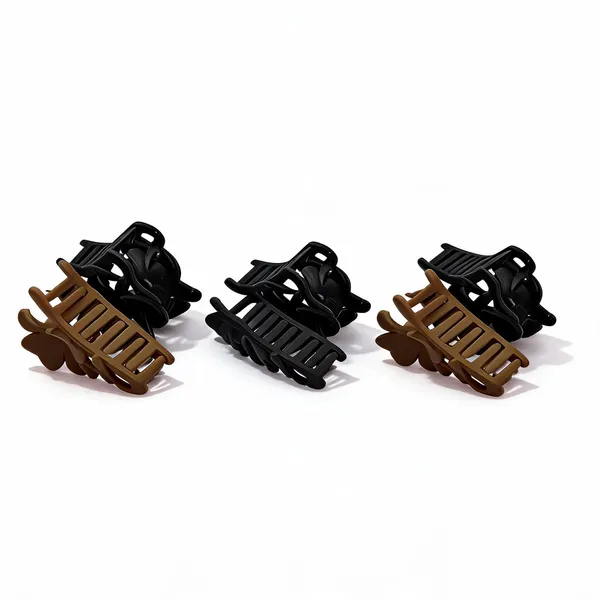 Black_Brown_Hair_Claw_Clips_Set_Pack_Of_3