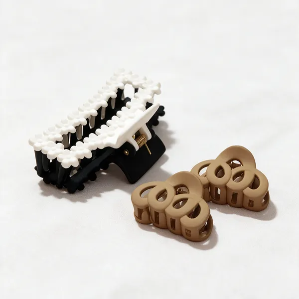Black_White_And_Brown_Decorative_Hair_Clip_Set_Pack_Of_3