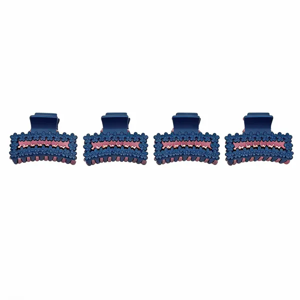 Blue_Floral_Embellished_Hair_Claw_Clip_Pack_Of_4