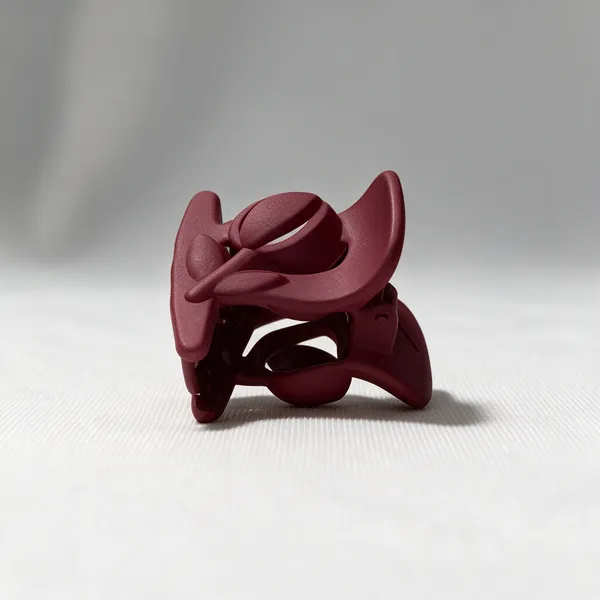 Maroon_Plastic_Hair_Claw_Clip_Pack_Of_8