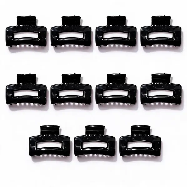 Black_Rectangular_Hair_Claw_Clip_Pack_Of_11