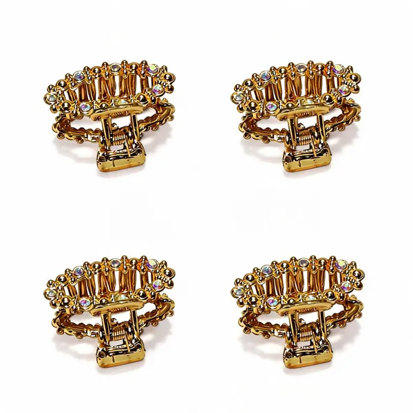 Gold_Tone_Embellished_Hair_Claw_Clip_Pack_Of_4