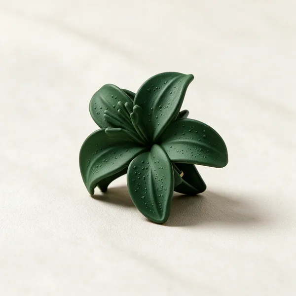 Green_Floral_Hair_Claw_Clip_for_Women_Pack_Of_4