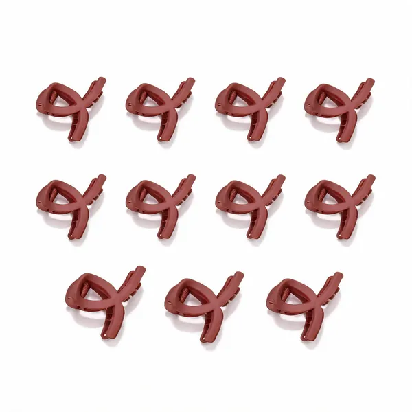 Rose_Brown_Claw_Hair_Clip_for_Women_Pack_Of_11