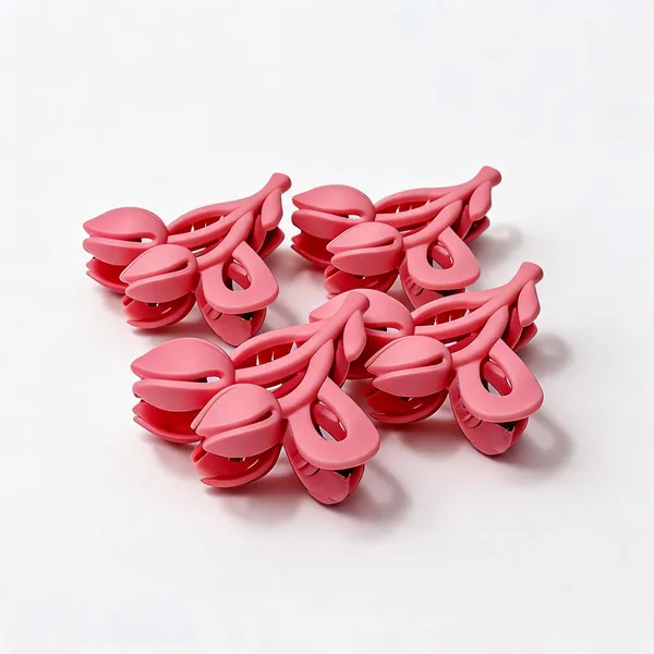Pink_Oval_Hair_Clip_Set_Pack_Of_4