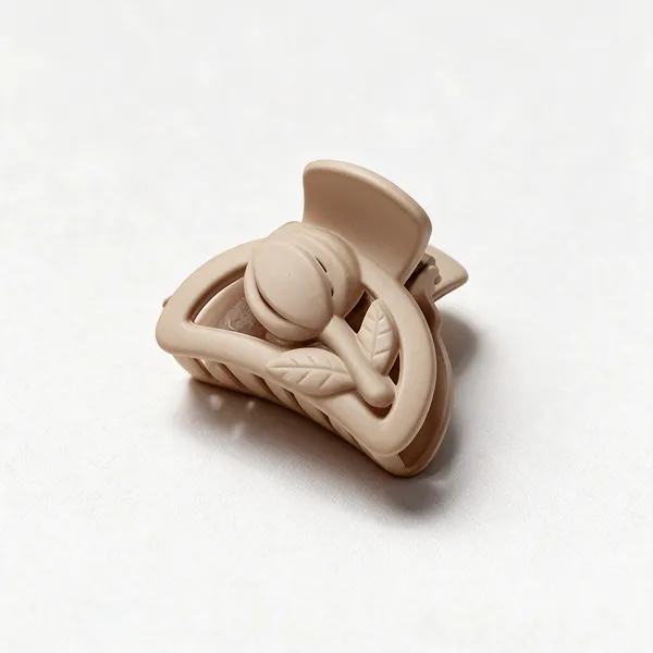 Beige_Claw_Hair_Clip_Pack_Of_8