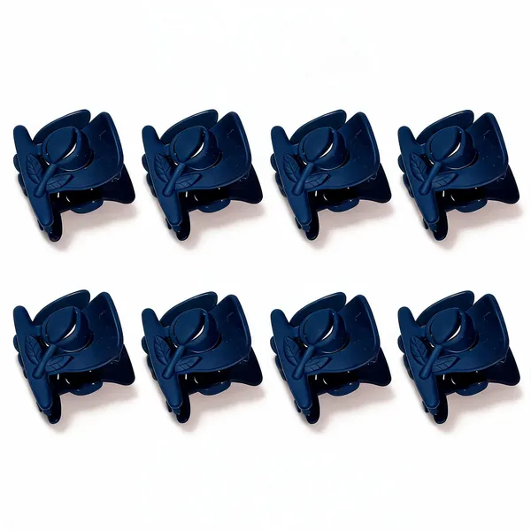 Navy_Blue_Plastic_Claw_Hair_Clip_for_Women_Pack_Of_8