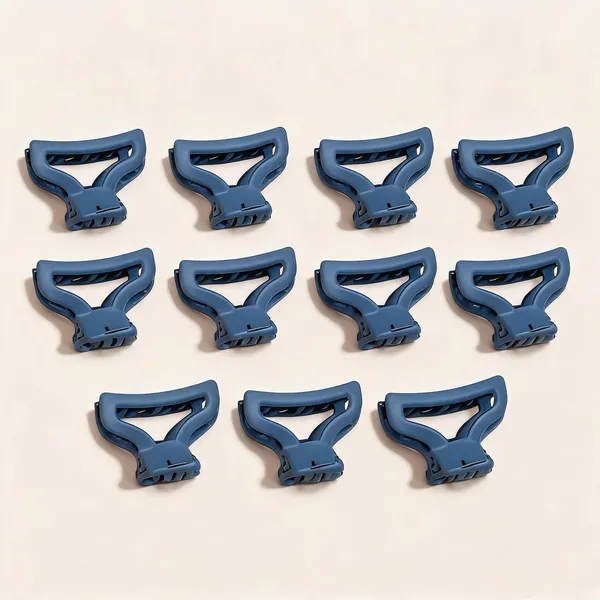 Blue_Plastic_Hair_Claw_Clip_for_Women_Pack_Of_11