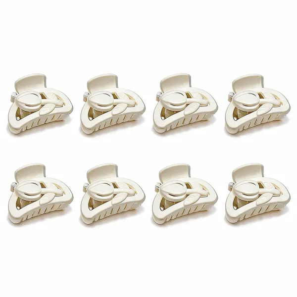 White_Plastic_Triangle_Hair_Claw_Clip_for_Women_Pack_Of_8
