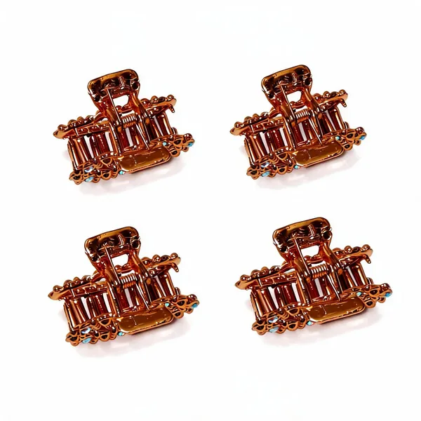 Gold_Tone_Decorative_Hair_Claw_Clip_Pack_Of_4