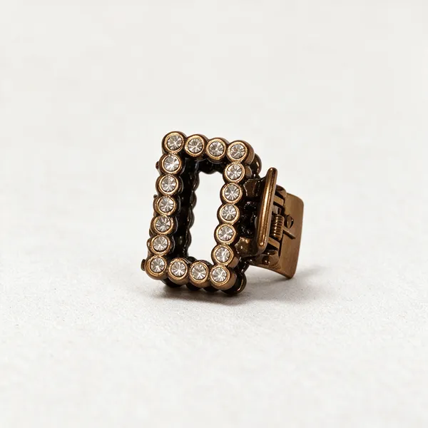 Brown_Rhinestone_Rectangle_Hair_Clip_Pack_Of_4
