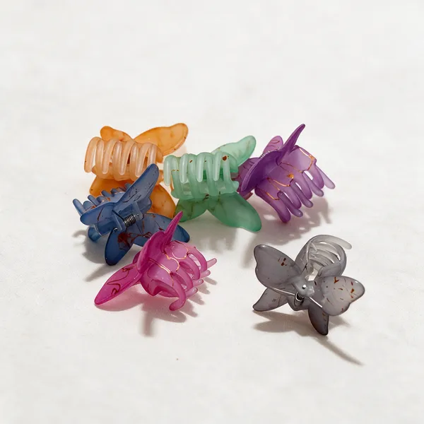 Multicolour_Butterfly_Claw_Hair_Clips_Set_Pack_Of_6