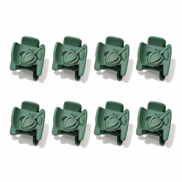 Green_Plastic_Hair_Claw_Clip_for_Women_Pack_Of_8