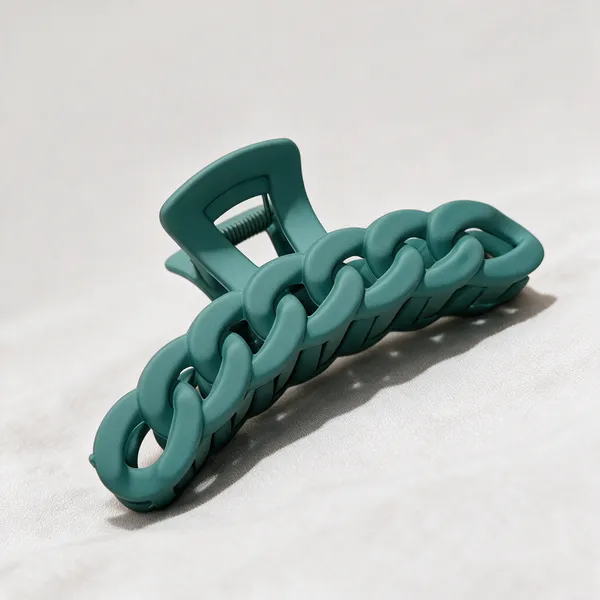 Teal_Chain_Design_Hair_Claw_Clip_Pack_Of_4