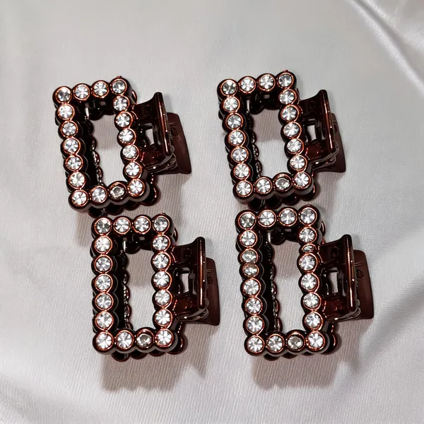 Silver_Rhinestone_Rectangular_Hair_Clip_for_Women_Pack_Of_4