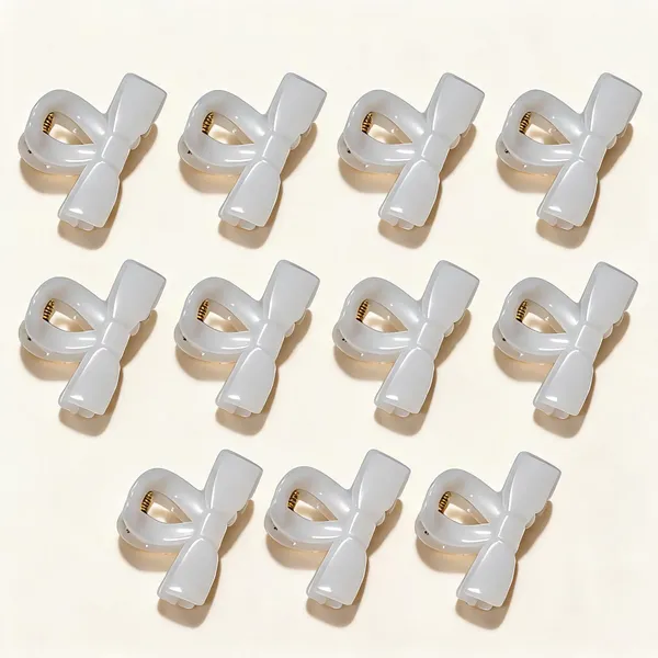 White_Plastic_Hair_Claw_Clip_for_Women_Pack_Of_11