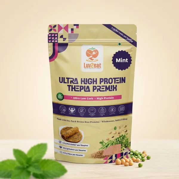 Luv2Eat_High_Protein_Thepla_Premix_Pudina_With_Garlic