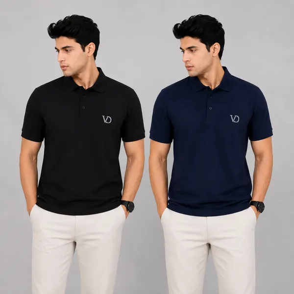 Mens_Polo_Collar_T-Shirt_With_Pocket_Pack_Of_2