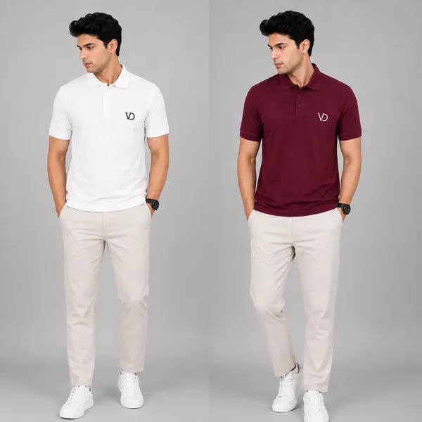 Mens_Polo_Collar_T-Shirt_With_Pocket_Pack_Of_2