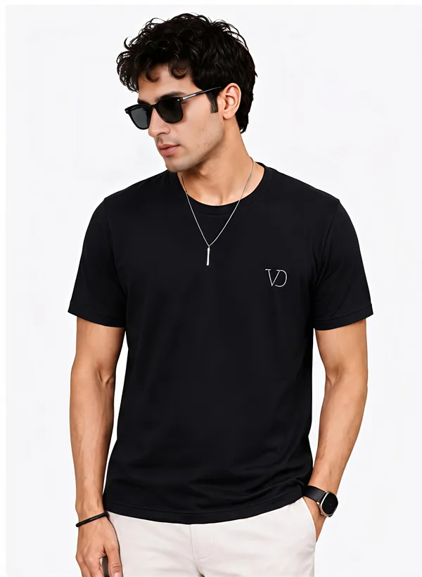 Mens_Round_Neck_T-Shirt_With_Vd_Embroidery