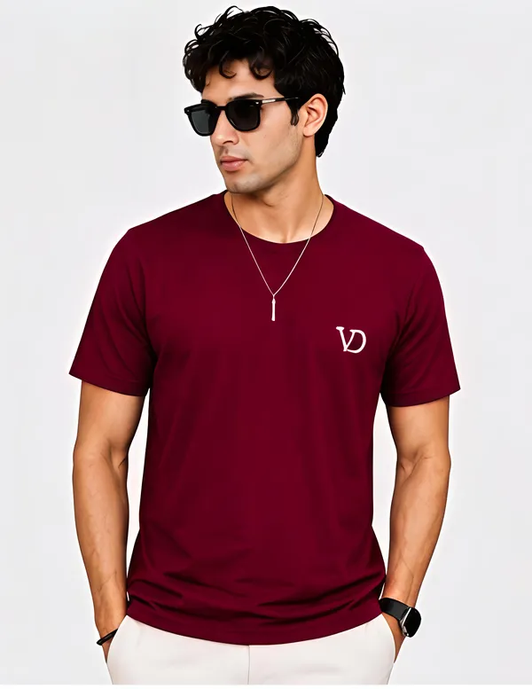 Mens_Round_Neck_T-Shirt_With_Vd_Embroidery