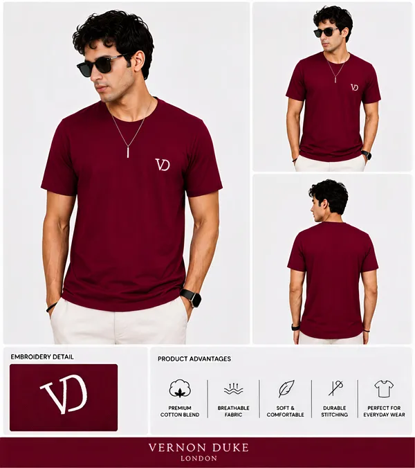 Mens_Round_Neck_T-Shirt_With_Vd_Embroidery