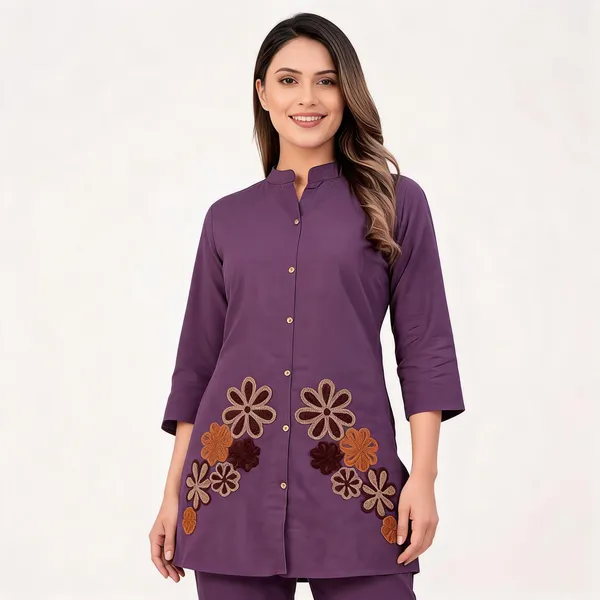 Purple_Cotton_Floral_Embroidered_Straight_Co-Ord_Set_For_Women