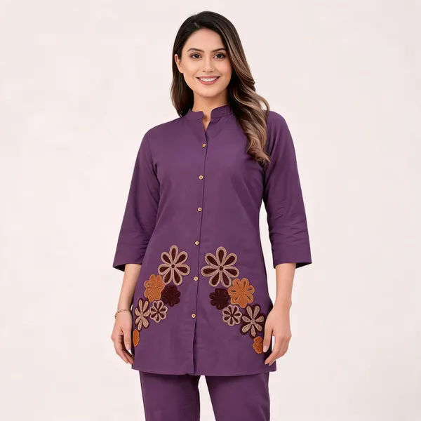 Purple_Cotton_Floral_Embroidered_Straight_Co-Ord_Set_For_Women