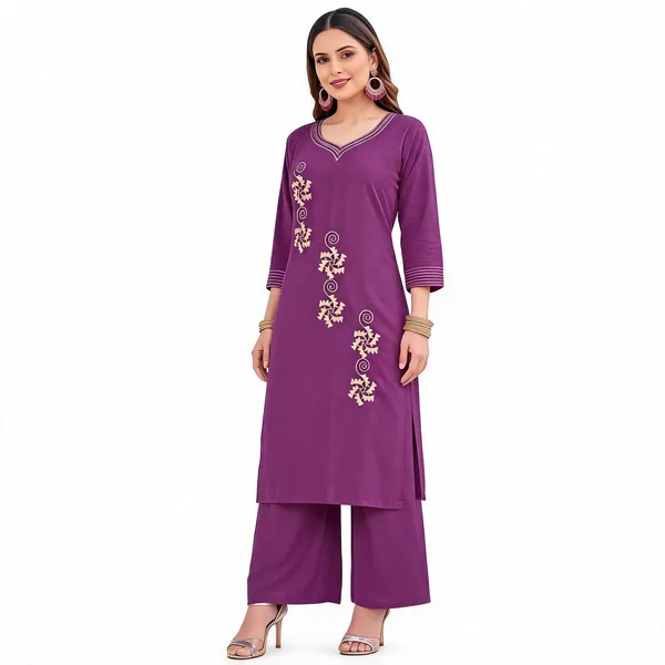 Purple_Embroidered_Straight_Kurta_Palazzo_Set_For_Women