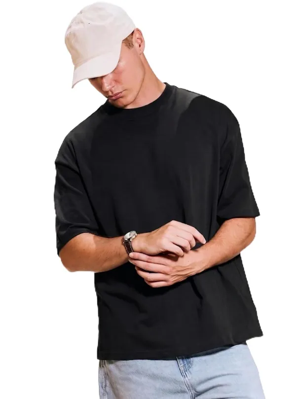 Black_Cotton_Oversized_T-Shirt_For_Men