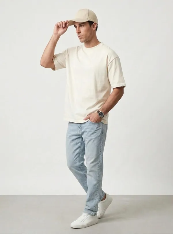 Off_White_Cotton_Oversized_T-Shirt_For_Men