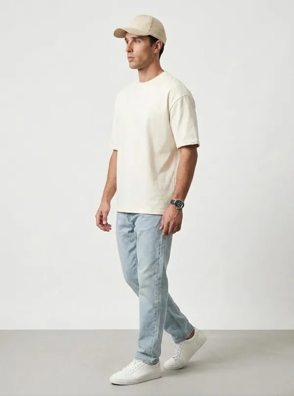 Off_White_Cotton_Oversized_T-Shirt_For_Men