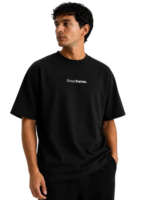 Black_Cotton_Oversized_Logo_T-Shirt_For_Men