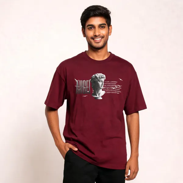 Maroon_Cotton_Oversized_Graphic_T-Shirt_For_Men