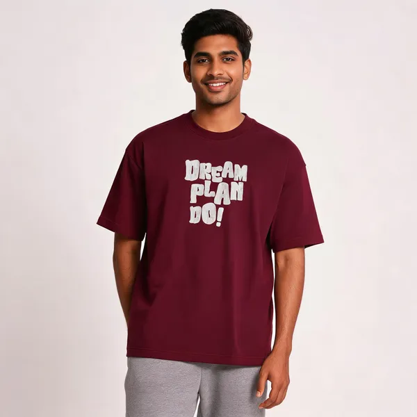 Maroon_Cotton_Oversized_Graphic_T-Shirt_For_Men