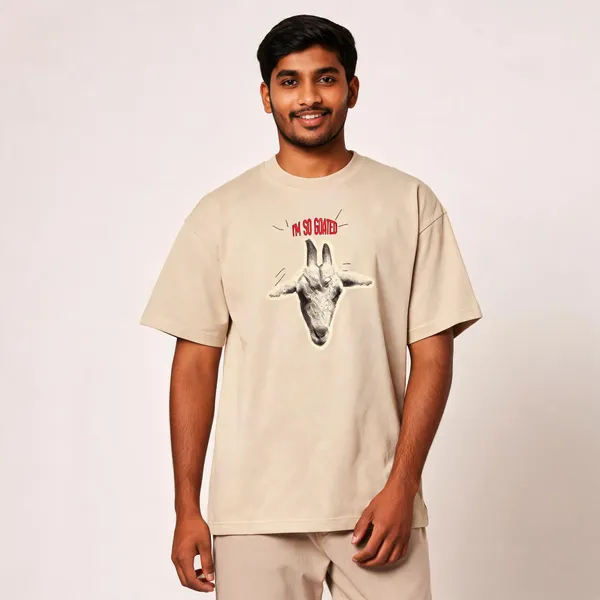 Cream_Cotton_Oversized_Graphic_T-Shirt_For_Men