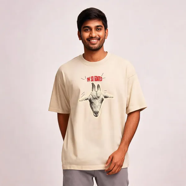 Cream_Cotton_Oversized_Graphic_T-Shirt_For_Men
