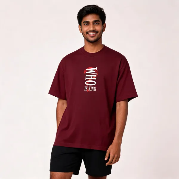 Maroon_Cotton_Oversized_Graphic_T-Shirt_For_Men