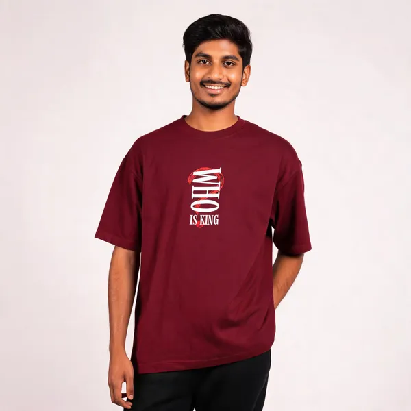 Maroon_Cotton_Oversized_Graphic_T-Shirt_For_Men