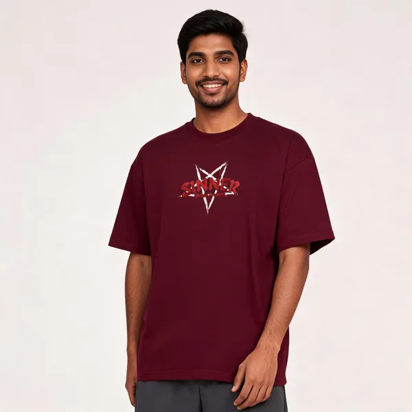 Maroon_Cotton_Oversized_Graphic_T-Shirt_For_Men