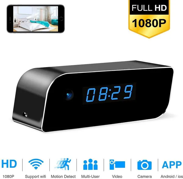 Prifion_Wifi_Table_Clock_Hidden_Camera_1080P_Night_Vision