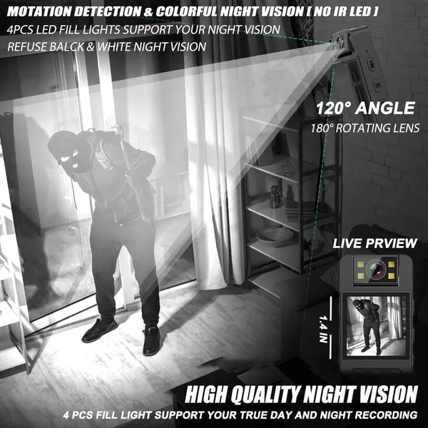 Prifion_1080P_Wifi_Body_Spy_Camera_180°_Rotating_Lens_Night_Vision