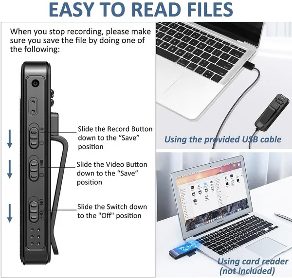 Prifion_1080P_Wifi_Body_Camera_180°_Rotatable_Lens_6Hr_Battery