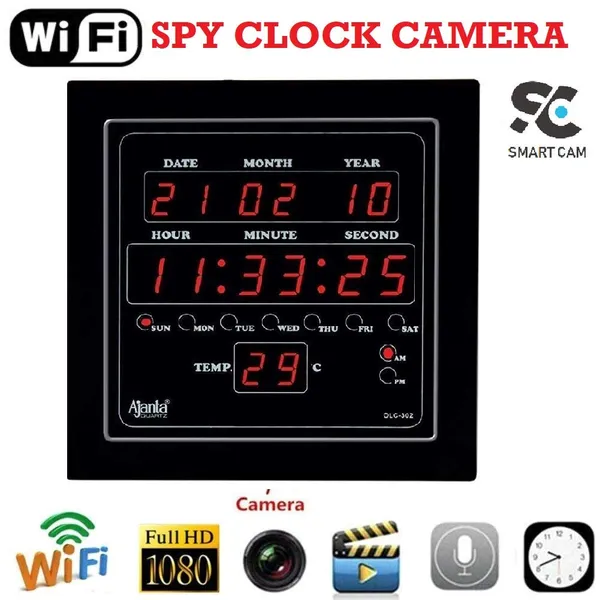 Prifion_Wall_Clock_+_Table_Clock_Hidden_Camera_Home_Surveillance_Bundle