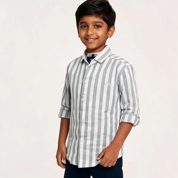 Grey_White_Cotton_Striped_Full_Sleeve_Shirt_For_Boys